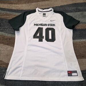 Nike Womens XL Max Bullough Michigan State University Football Jersey #40
